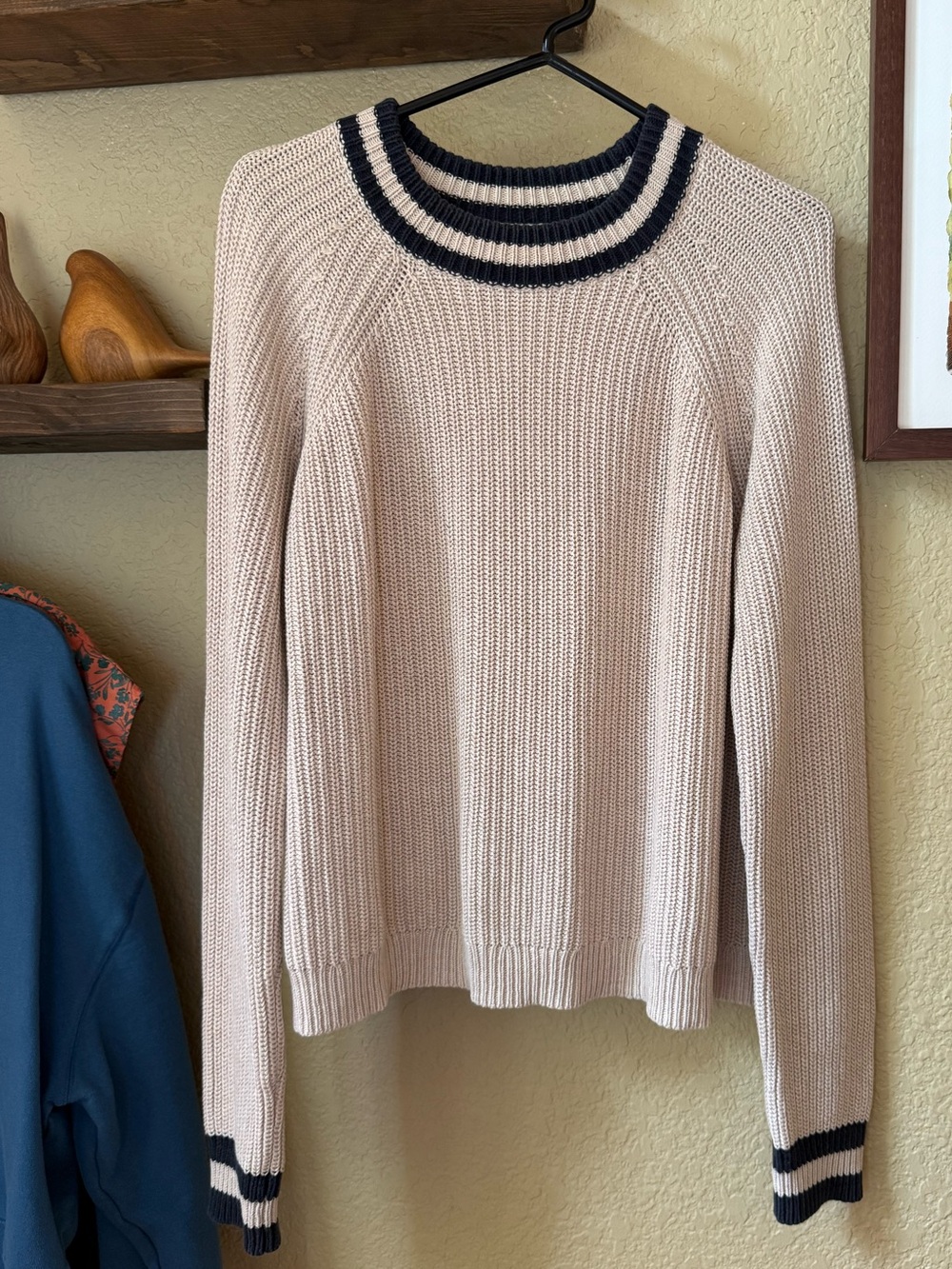 Jenni Kayne Fisherman’s cotton + cashmere Ringer Sweater